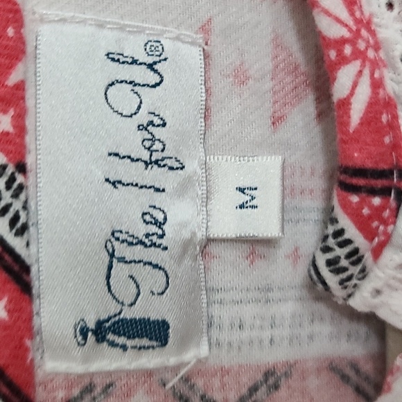 The 1 For U Womens Flannel Nightgown Winter Pockets Button Down Sz M GUC - Picture 2 of 10